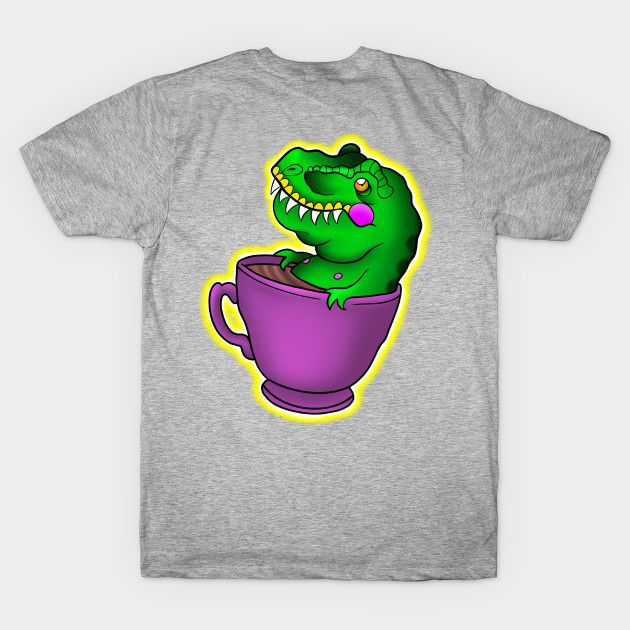 Dinosaur loves coffee by Inkoholic